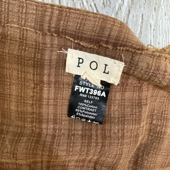 Pol brown Striped Multicolor Long Kimono - Picture 6 of 12